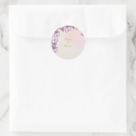 lila bloemen sticker