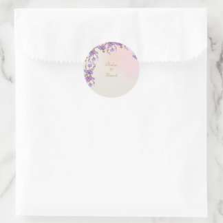 lila bloemen sticker