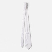 Lila bloemen stropdas (Achterkant)