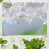 Lila bloemen theedoek (Gevouwen)