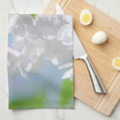 Lila bloemen theedoek (Quarter Fold)