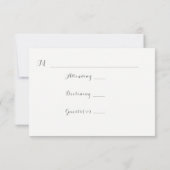 Lila Bloemen Vriendelijk Reageren Trouwen RSVP Kaa (Achterkant)