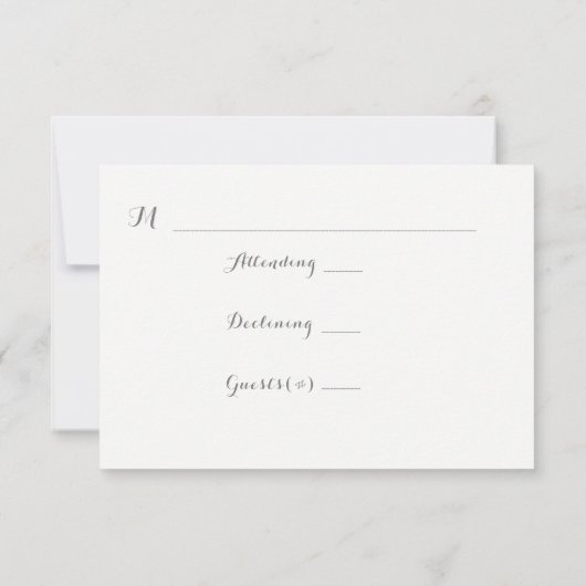 Lila Bloemen Vriendelijk Reageren Trouwen RSVP Kaa (Achterkant)