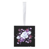 LILA BLOEMEN, ZWARTE ACHTERGROND DECORATIE (Rechts)