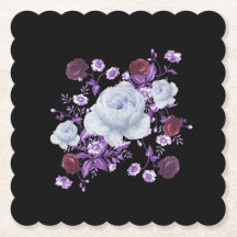 LILA BLOEMEN, ZWARTE ACHTERGROND