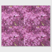 Lila bloemencapier cadeaupapier (Vlak)