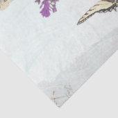 Lila bloemkarretje Postale Blue Painted Tissuepapier (Detail)