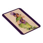 lila bloemmeisje magneet (Rechterzijde)