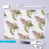 Lila bloempatroon tissuepapier (Craft)