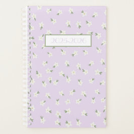 Lila bloemplanner planner