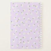 Lila bloemplanner planner (Achterkant)