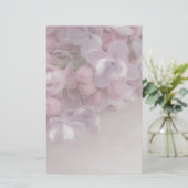 Lila bloesem briefpapier (Staand voorkant)