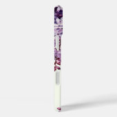 Lila Bloesems Bloemen Licht Groen Monogrammed Case-Mate iPhone Case (Achterkant / Rechts)