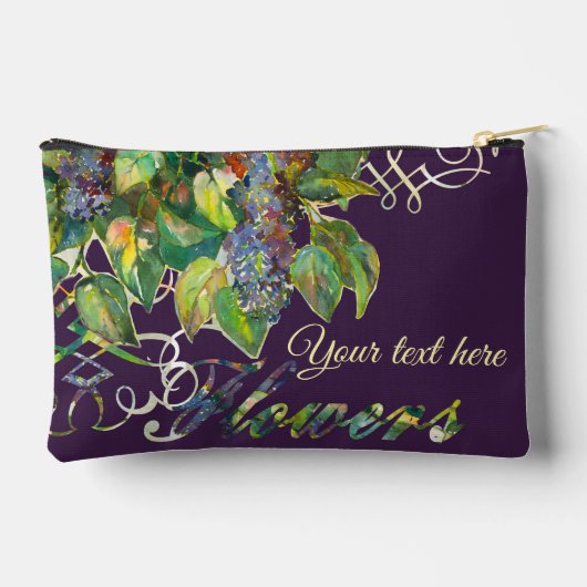 lila bloesems etui (Achterkant)