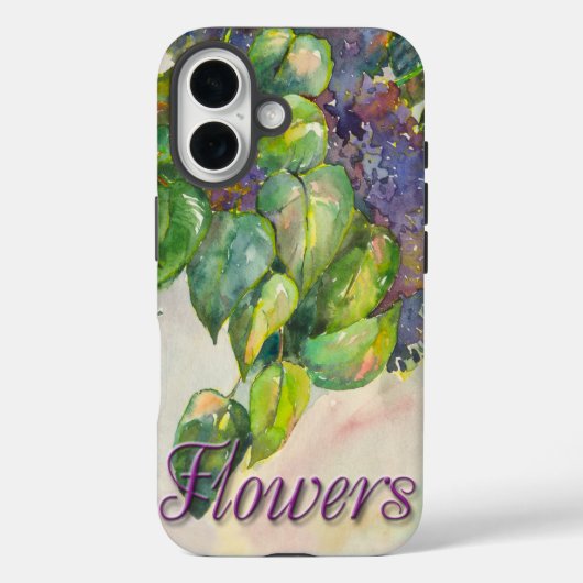 lila bloesems iPhone / iPad case (Achterkant)