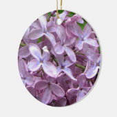 Lila bloesems keramisch ornament (Links)