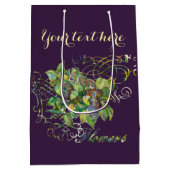 lila bloesems medium cadeauzakje (Achterkant)