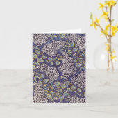 Lila Bloesems van de Jugendstil de ' Kaart (Gele Bloem)