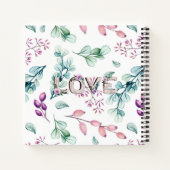 Lila Bloom Custom Recept Boek Huwelijkscadeau (Achterkant)