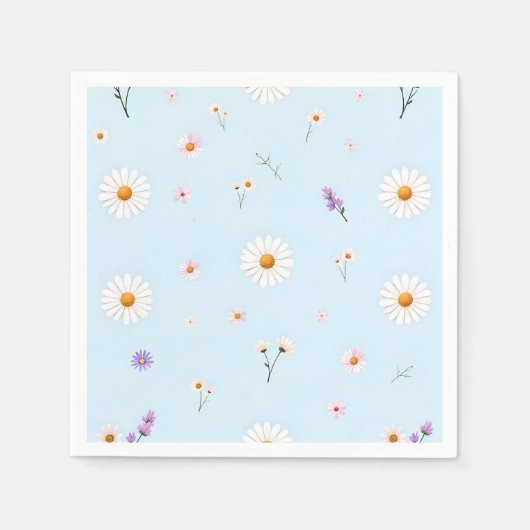 Lila Bloomlets Servet (Voorkant)