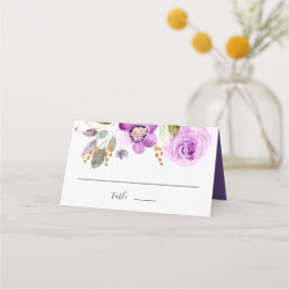 Lila Blooms Wedding Place Card Plaatskaartje