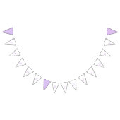 Lila Blossom Happy Birthday Bunting Flags Vlaggetjes (Alle)