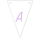 Lila Blossom Happy Birthday Bunting Flags Vlaggetjes (Derde vlag)