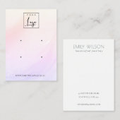 Lila Blush Wave Hologram Logo 2 Veroorbaar beeldsc Visitekaartje (Voorkant / Achterkant)