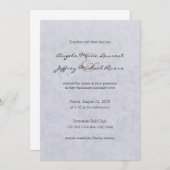 Lila Blush Wildflowers Wedding Kaart (Voorkant / Achterkant)