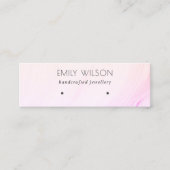 Lila Blush Yellow Hologram Waves die beeldscherm v Mini Visitekaartje (Voorkant)