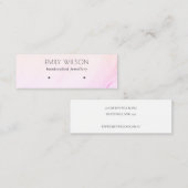 Lila Blush Yellow Hologram Waves die beeldscherm v Mini Visitekaartje (Voorkant / Achterkant)