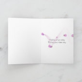 lila boeket in zak kaart (Binnen)