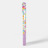 Lila Bohemian Paisley Custom Monogram Case-Mate iPhone Case (Achterkant / Links)