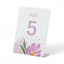 Lila Boho Bloemschildering in Waterverf