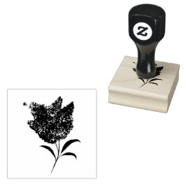 Lila Boho Bohemian Floral Waterverf Rubberstempel