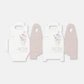 Lila Boho Wildflower Varen Botanische bruiloft Bedankdoosjes (Uitgevouwen)