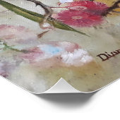 Lila borst roller met baby perfect poster (Hoek)