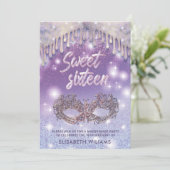 Lila borsteldruppels kaart (Staand voorkant)