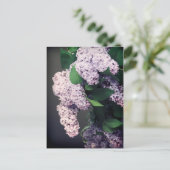 Lila Bouquet met Vignette Briefkaart (Staand voorkant)