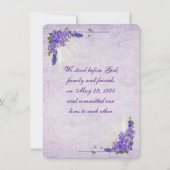 Lila Bouquets voor Vow Renewal Kaart (Voorkant)