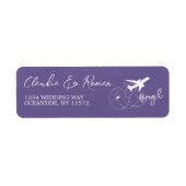 Lila Braziliaans paspoort Etiket (Voorkant)