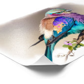 Lila-Breasted Roller Bird Foto Afdruk (Hoek)