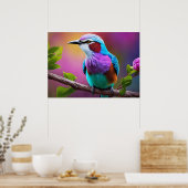 Lila-Breasted Roller Poster (Keuken)