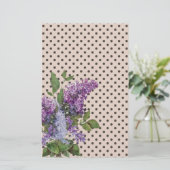 lila briefpapier (Staand voorkant)