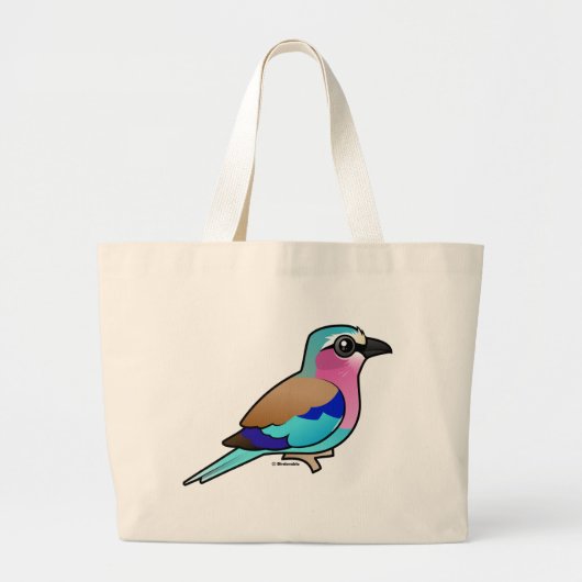 Lila broodrooster grote tote bag (Voorkant)