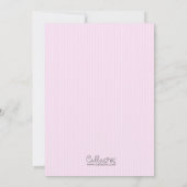 Lila bruidsdoucheuitnodigingen (trouwjurk) kaart (Achterkant)