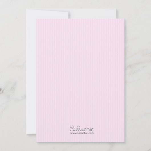 Lila bruidsdoucheuitnodigingen (trouwjurk) kaart (Achterkant)