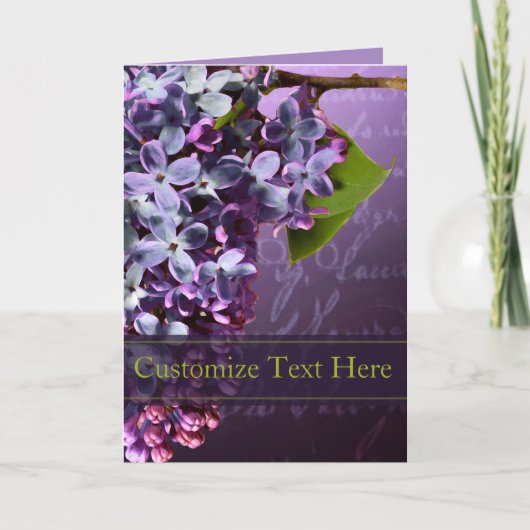 Lila bruiloft- en evenementskaart aankondiging (Voorkant)