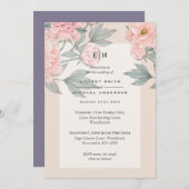 Lila bruiloft met stomheid Perziërs Ontvangst uitn (Voorkant / Achterkant)