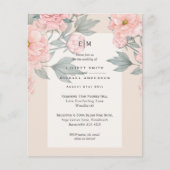 Lila bruiloft voor blindenpekken Uitnodigt begroti Flyer (Voorkant)